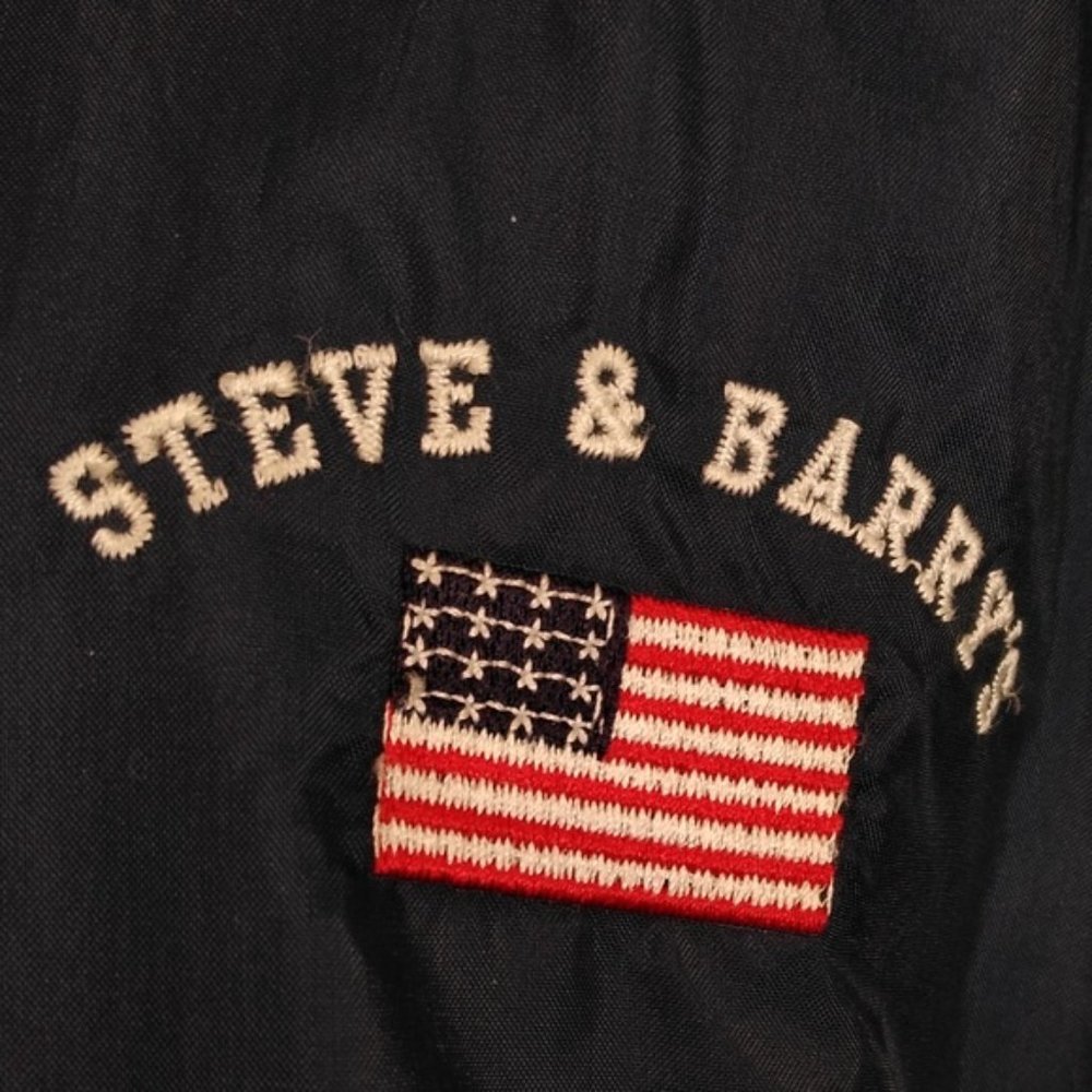 STEVE & BARRY'S men Blue Hooded Pullover Jacket size large - Picture 5 of 7